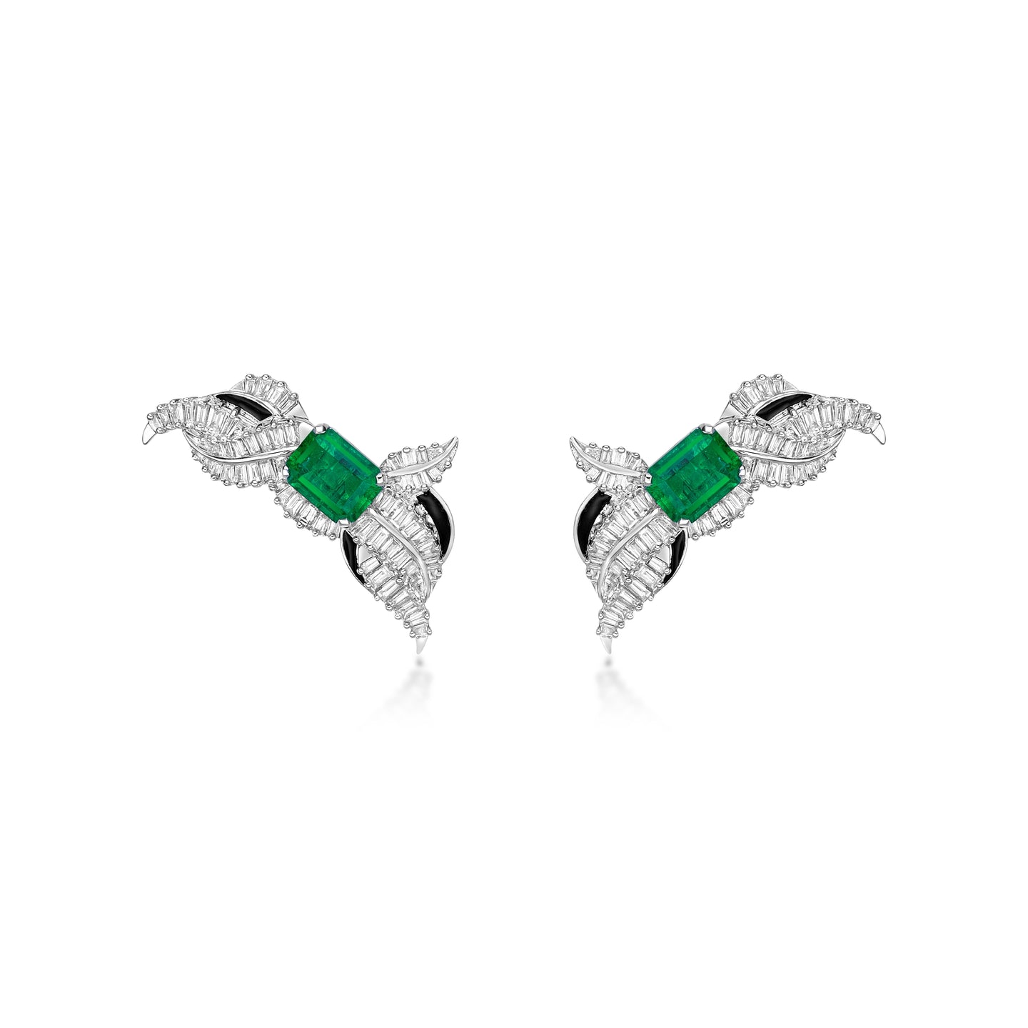 Emerald Diamond Earrings