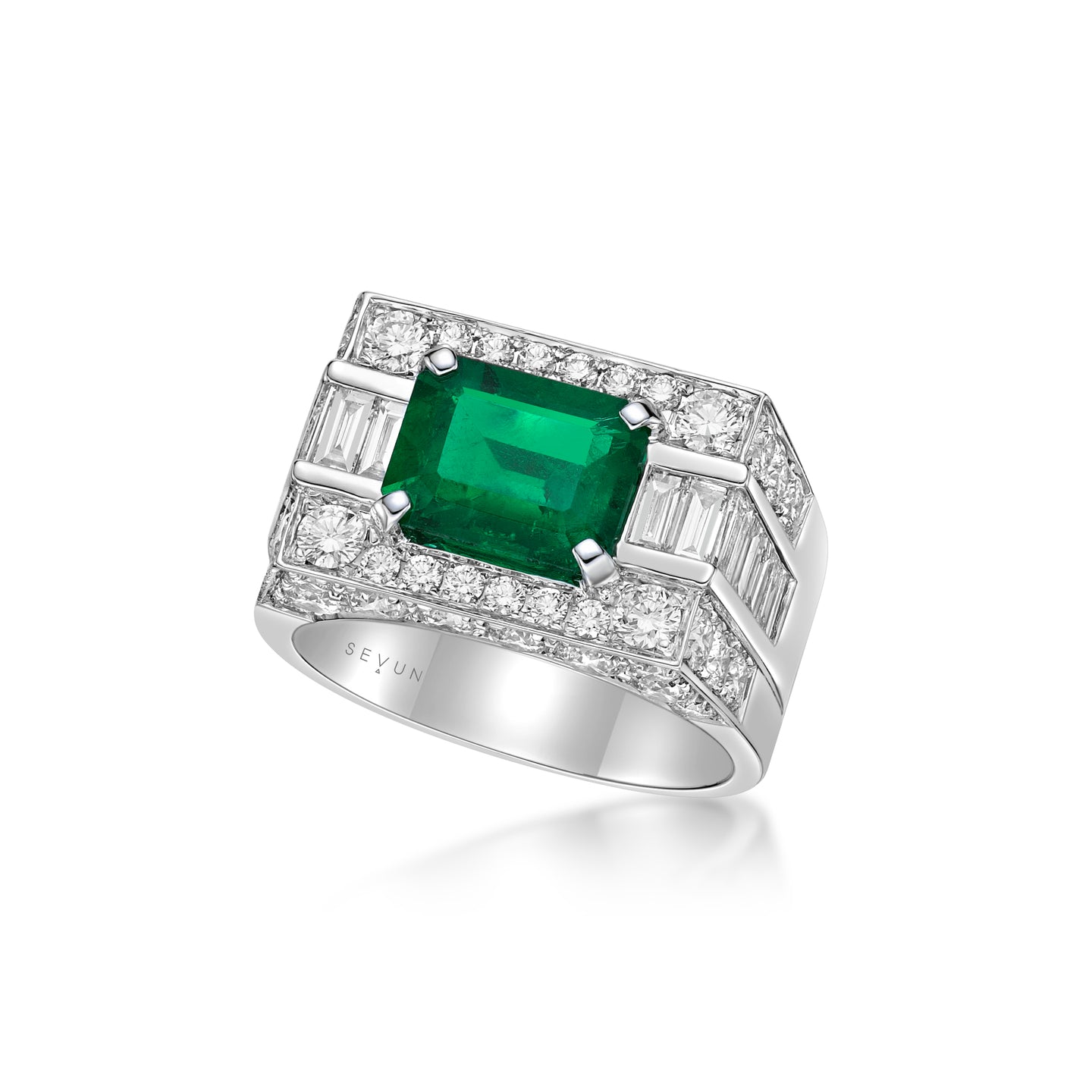 Emerald Diamond Ring