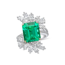 Load image into Gallery viewer, EMERALD DIAMOND RING
