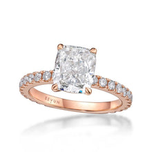 Load image into Gallery viewer, Cushion Cut Rose Ring
