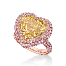 Load image into Gallery viewer, Yellow Diamond Heart Ring
