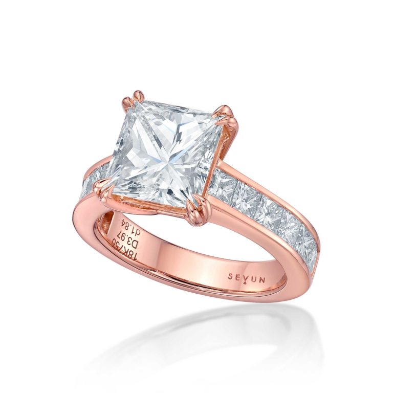 Princess Cut Rose Ring