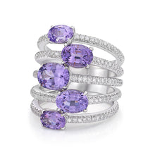 Load image into Gallery viewer, Spinel Multi Diamond Band
