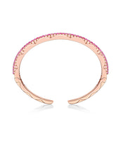 Load image into Gallery viewer, Pink Sapphire Petal Bangle
