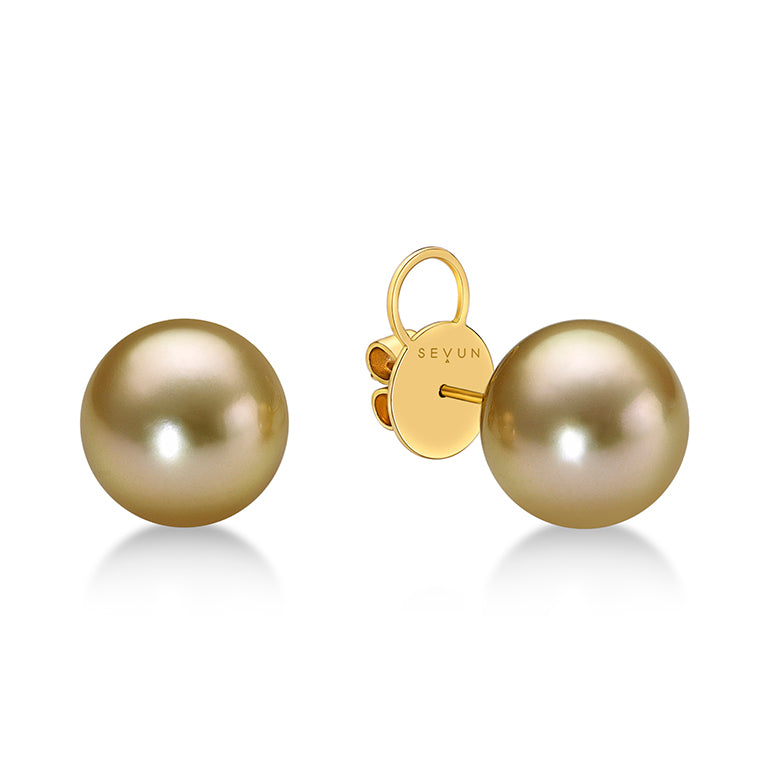 South Sea Golden Pearl Earrings