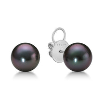 Load image into Gallery viewer, Tahitian Black Pearl Earrings

