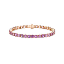 Load image into Gallery viewer, Fancy Violet-Pink Sapphire Bracelet

