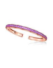 Load image into Gallery viewer, Amethyst Petal Bangle
