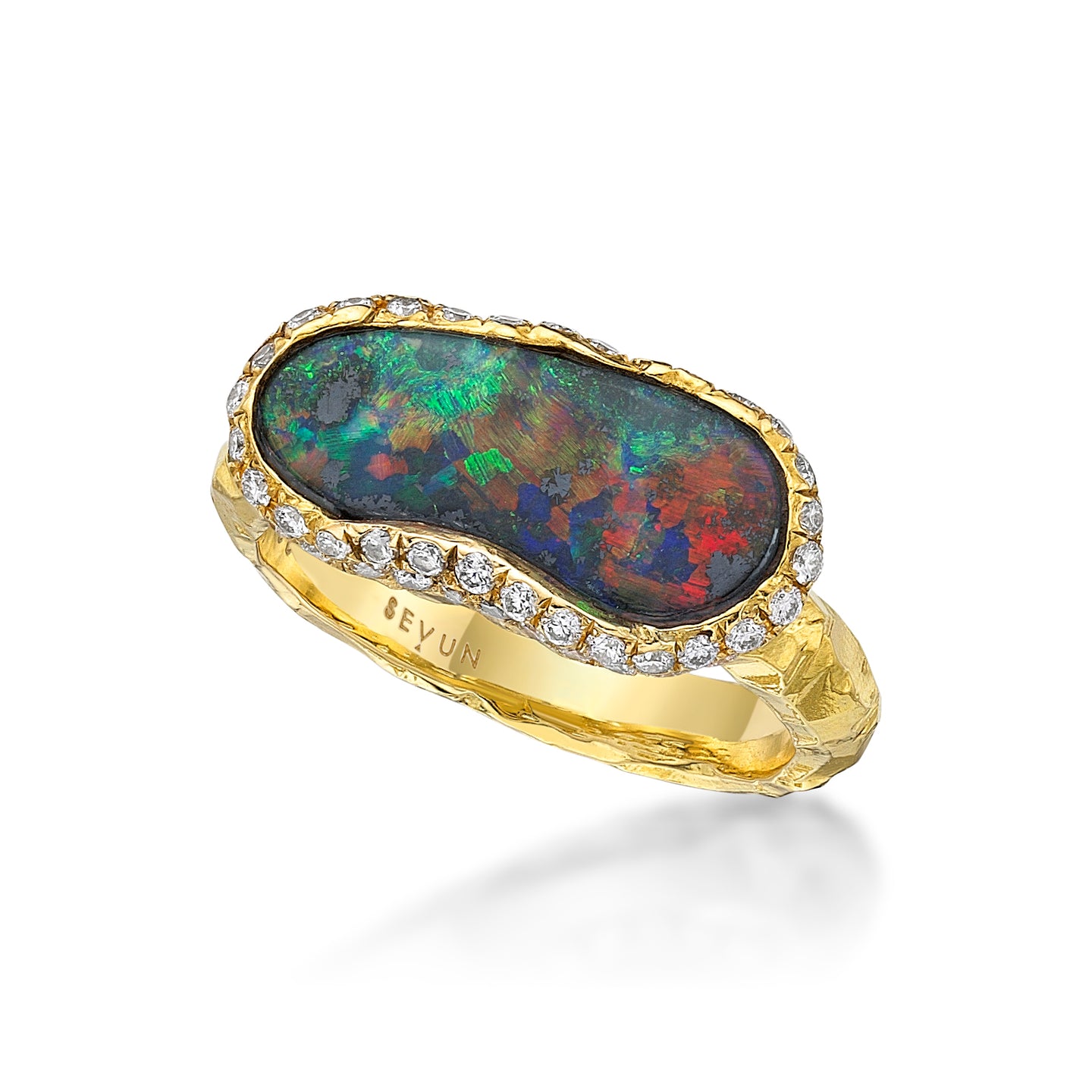 Harmony Boulder Opal Ring