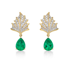 Load image into Gallery viewer, Matsya Emerald Earrings
