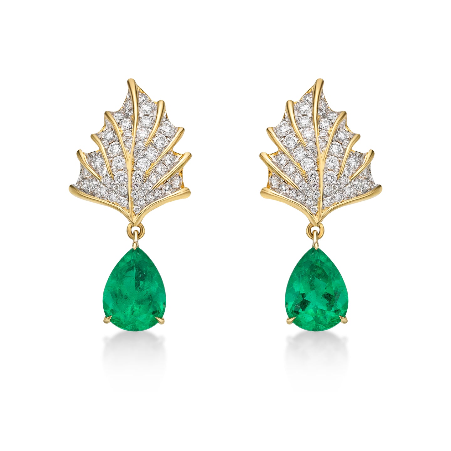 Matsya Emerald Earrings