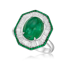 Load image into Gallery viewer, Emerald Cabochon Ring
