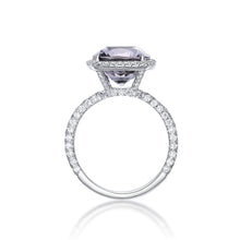 Load image into Gallery viewer, Tanzanite Halo Domed Ring
