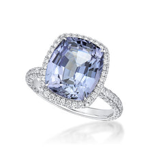 Load image into Gallery viewer, Tanzanite Halo Domed Ring
