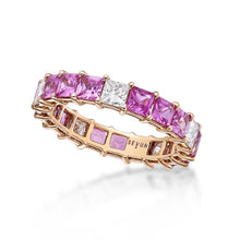 Load image into Gallery viewer, Pink Sapphire and Diamond Eternity
