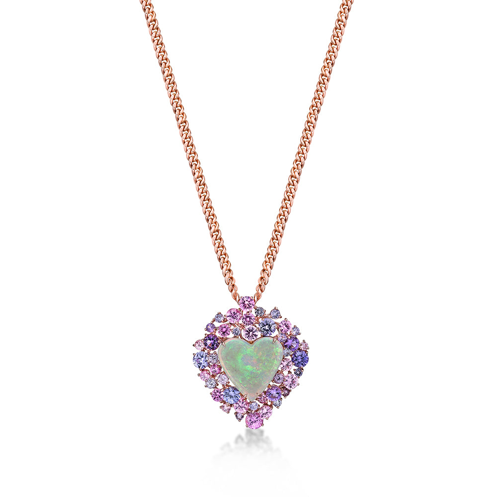 Heart Shape Australian Crystal Opal