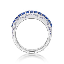Load image into Gallery viewer, Blue Sapphire Petal Ring
