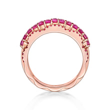 Load image into Gallery viewer, Pink Sapphire Petal Ring
