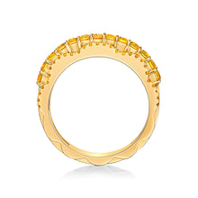 Load image into Gallery viewer, Yellow Sapphire Petal Ring
