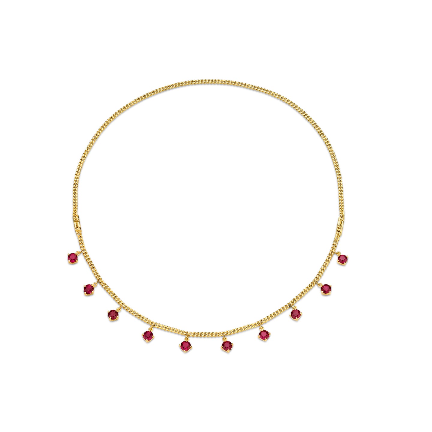 Interchangeable Ruby Necklace Bracelet