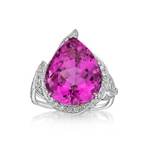 Load image into Gallery viewer, Pink Tourmaline Diamond Ring
