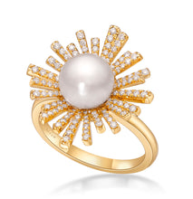Load image into Gallery viewer, Natural Pearl Diamond Ring

